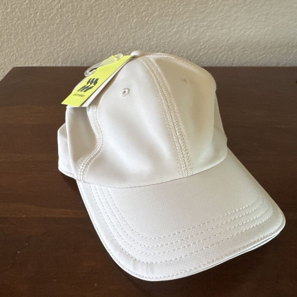All In Motion Strapback Hat Beige One Size Adjustable Solid Blank